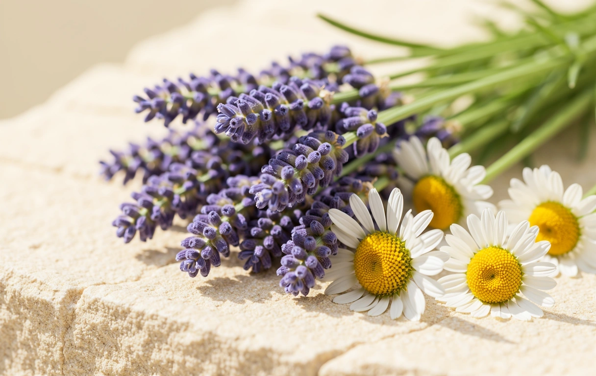 Plantes naturelles symbolisant le repos de qualité